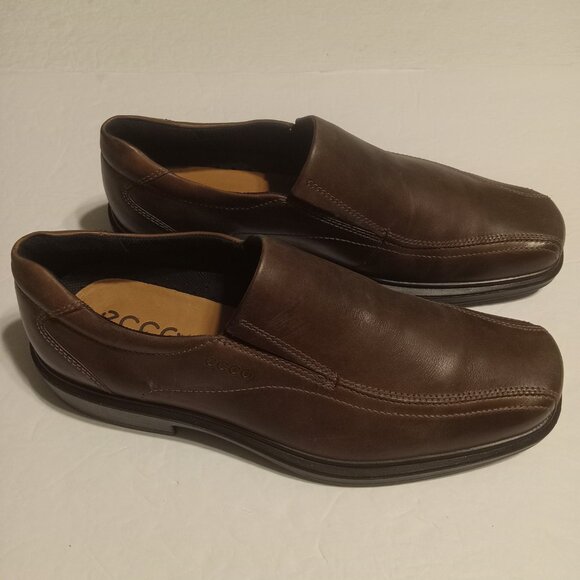 Ecco Men\'s Brown Leather Sip on Loafers Size 11 main image 7